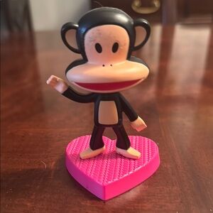MdDonalds 2014 Paul Frank Monkey Figurine on Pink Heart Base